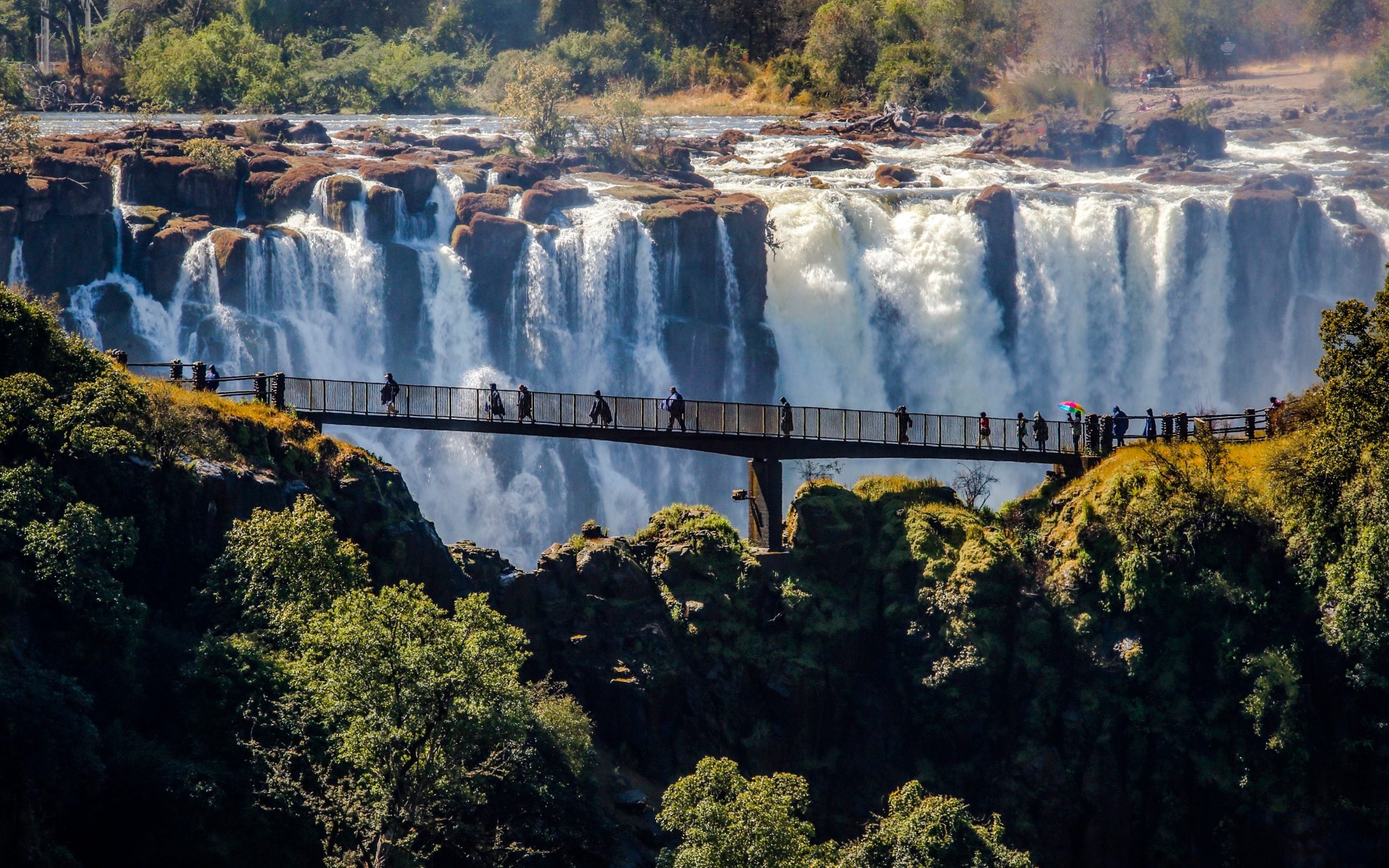 The spectacular Victoria Falls: one of the world's largest waterfalls