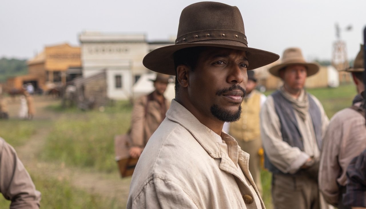 Jocko Sims as Dr. George Tann on Netflix's new Little House on the Prairie series