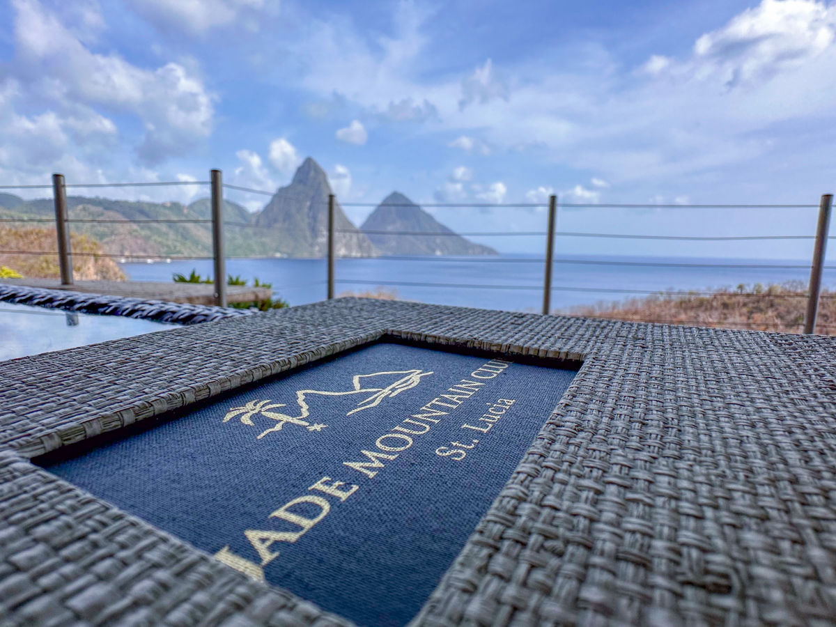 Jade Mountain Resort Lunch view, photo by Tyler Fox