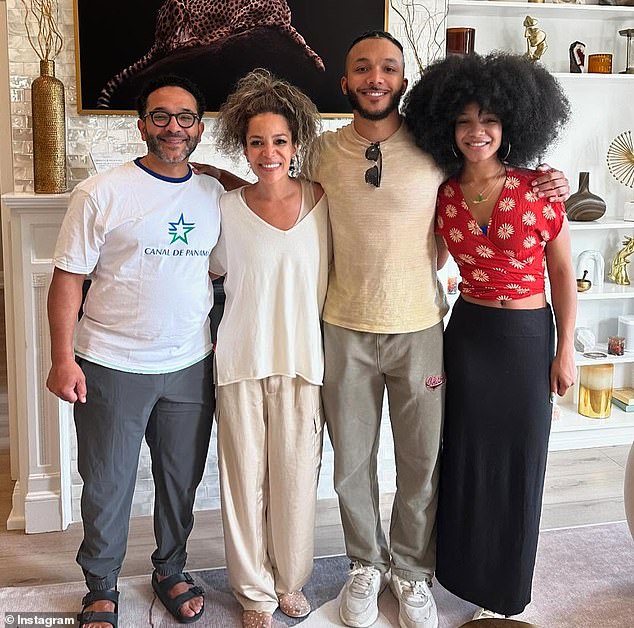 Hostin shares son Gabriel and daughter, Paloma, 20, with orthopedic surgeon Emmanuel 'Manny' Hostin, 54