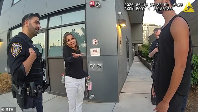The TV star showed up to the scene to save her son Gabriel, 24, on the Metro-North Railroad tracks in Westchester County, New York, and wasted no time telling the officers who she was
