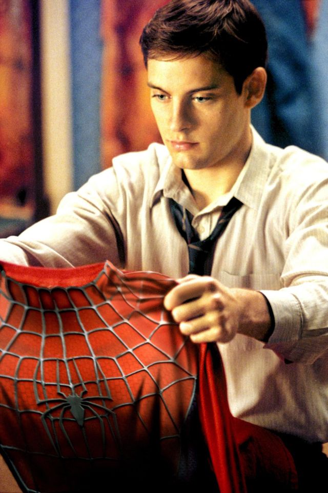 Tobey Maguire as Peter Parker/Spider-Man in 'Spider-Man'
