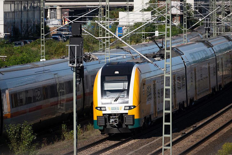 The incident happened on a Deutsche Bahn train near Ettlingen-Bruchhausen in Germany