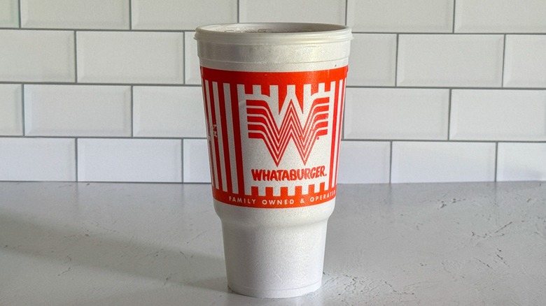 A cup of Whataburger sweet tea
