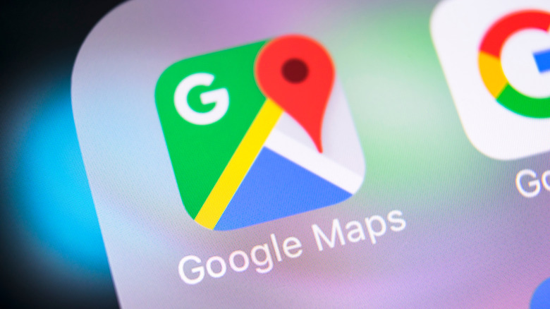 The Google Maps icon as displayed on a smartphone screen