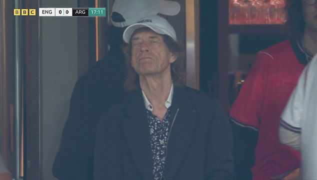 On Wednesday Mick looked deflated as Argentina scored the winning goal against England during the World Cup in Atlanta