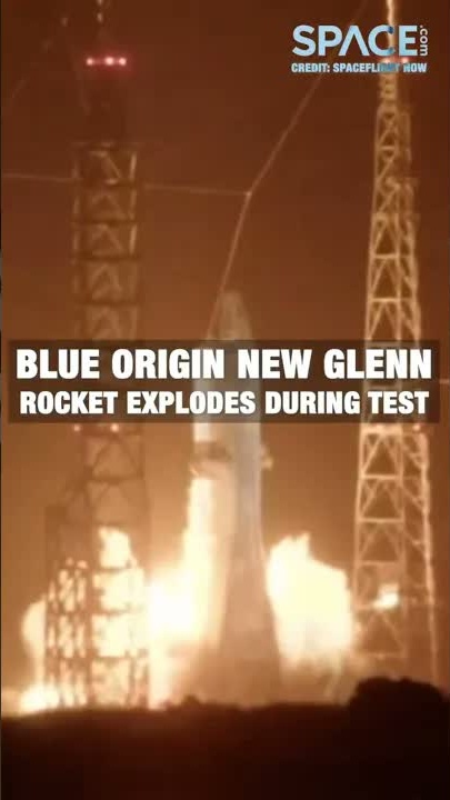 Blue Origin New Glenn rocket explodes during static fire test