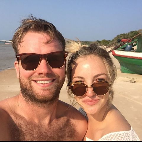 Kevin and Eniko Hart on Honeymoon in St. Barts