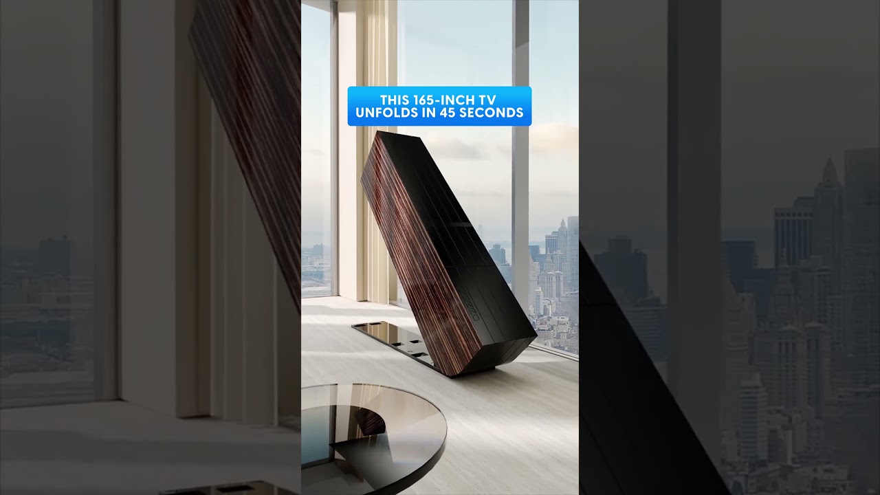 Watch this massive 165-inch folding TV unfold in seconds