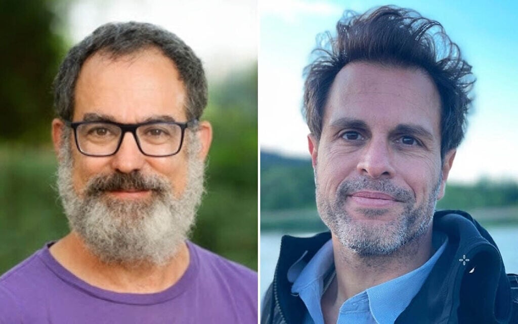 Prof. Roi Gazit, left, head of the stem cell laboratory at the Shraga Segal Department of Microbiology, Immunology, and Genetics, at Ben-Gurion University of the Negev (Courtesy/Dani Michalis), and Dr. Ofir Cohen, also from BGU’s Shraga Segal Department of Microbiology, Immunology, and Genetics.