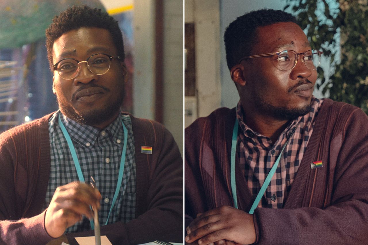 Fisayo Akinade in Heartstopper Season 1; Fisayo Akinade in Heartstopper Forever.