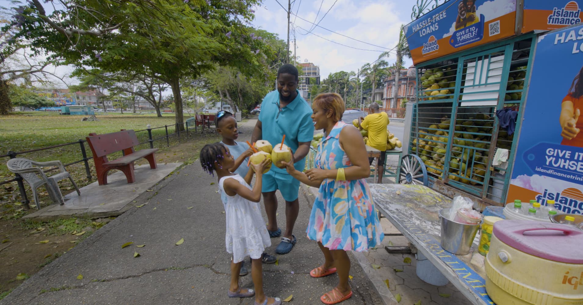 One of many delicious learning opportunities for my kids on the island.