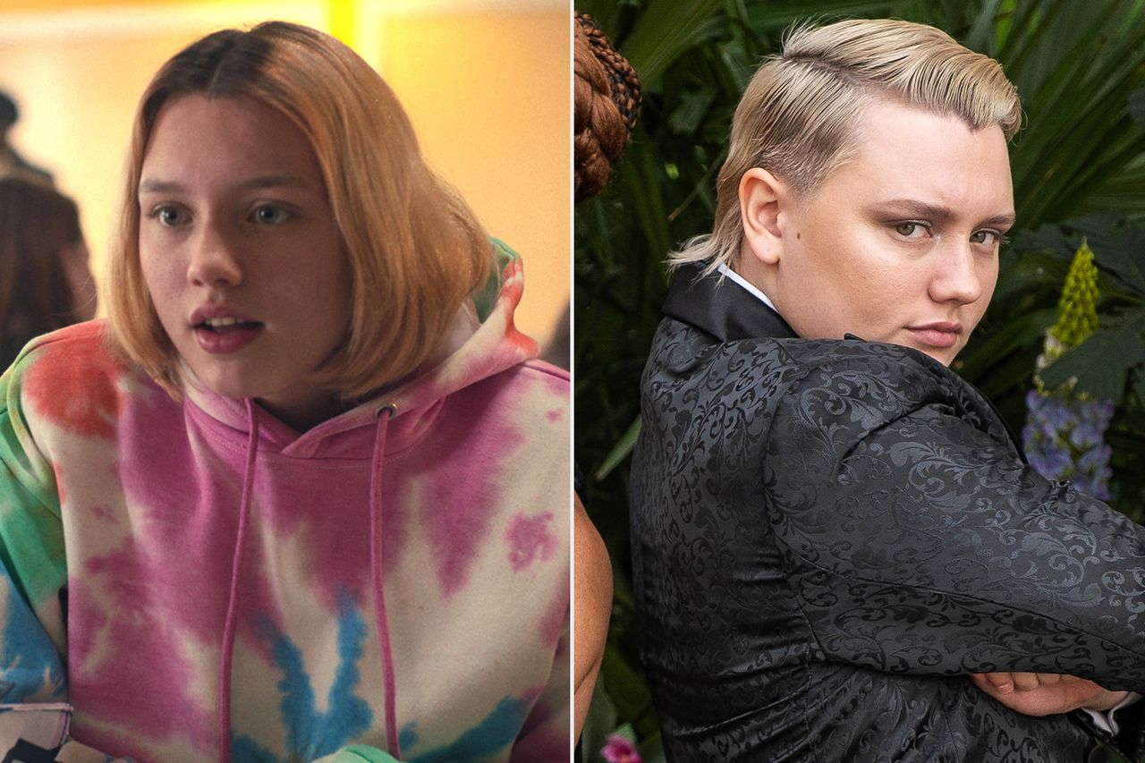 Kizzy Edgell in Heartstopper Season 1; Kizzy Edgell in Heartstopper Forever.