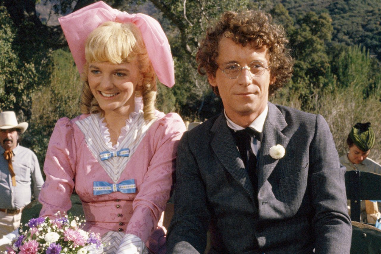 Alison Arngrim as Nellie Oleson Dalton, Steve Tracy as Percival Isaac Cohen Dalton on Little House on the Prairie