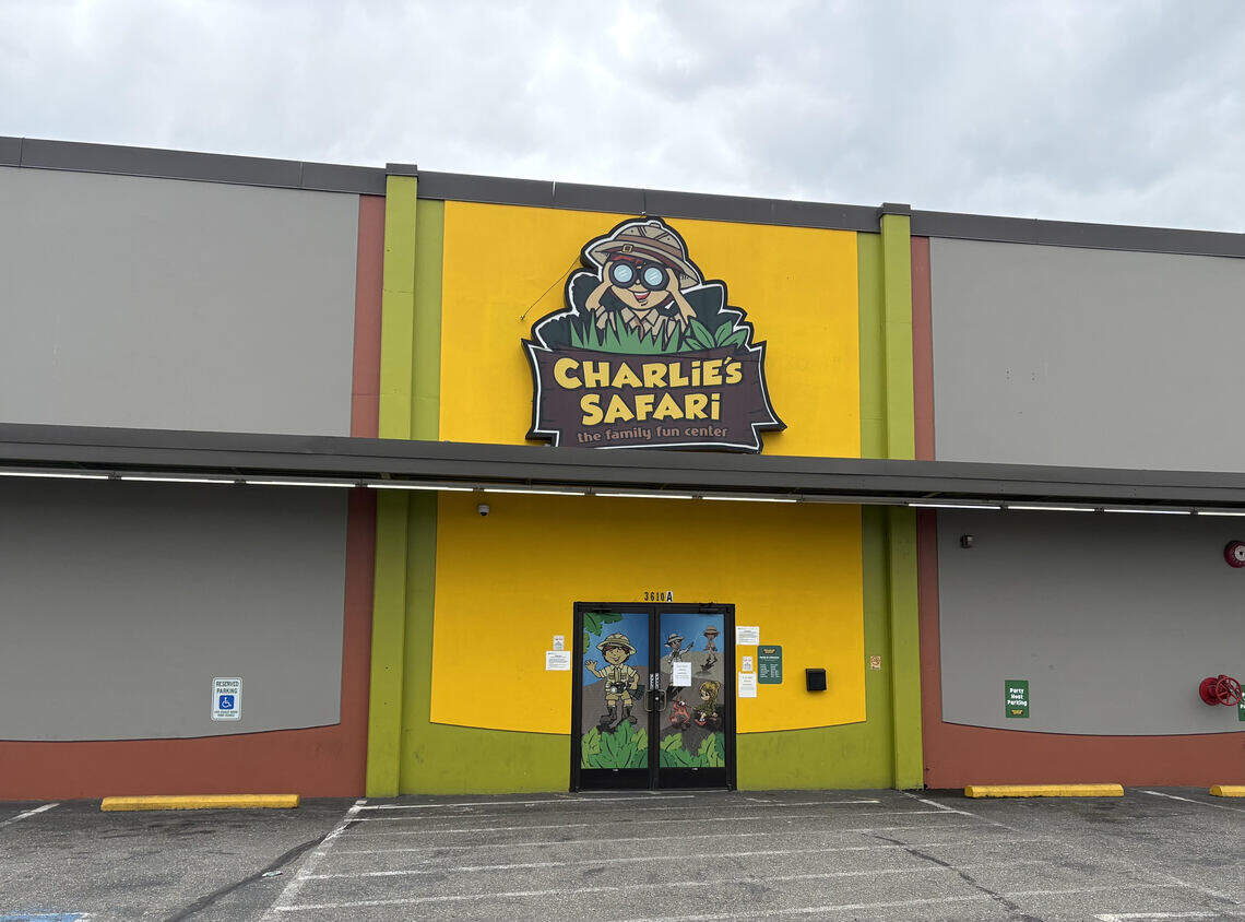 Charlie’s Safari, located in Michael’s Plaza in Tacoma, has notices posted on its doors and online announcing the immediate closure.