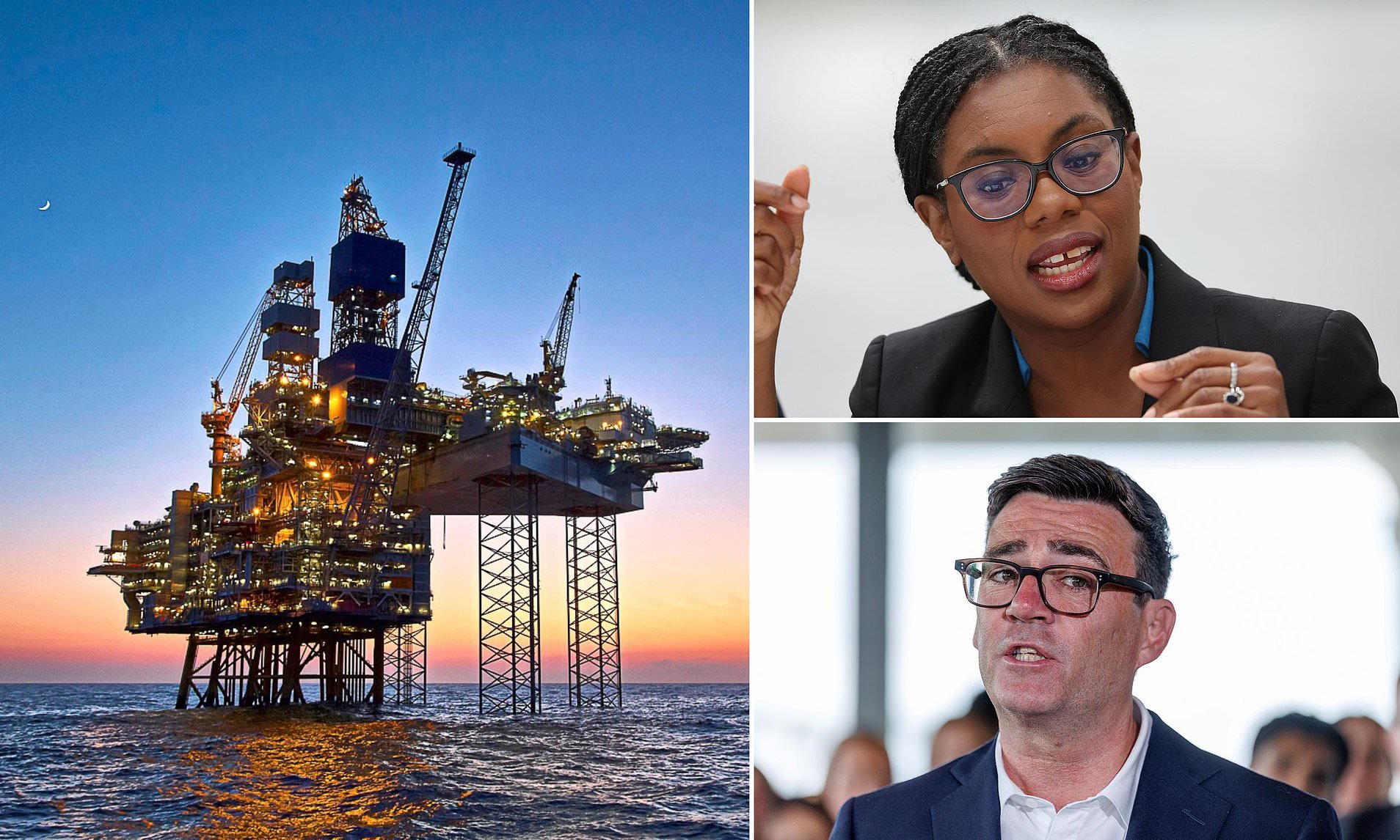 Kemi Badenoch slates Andy Burnham over oil and gas drilling, saying he won't go far enough