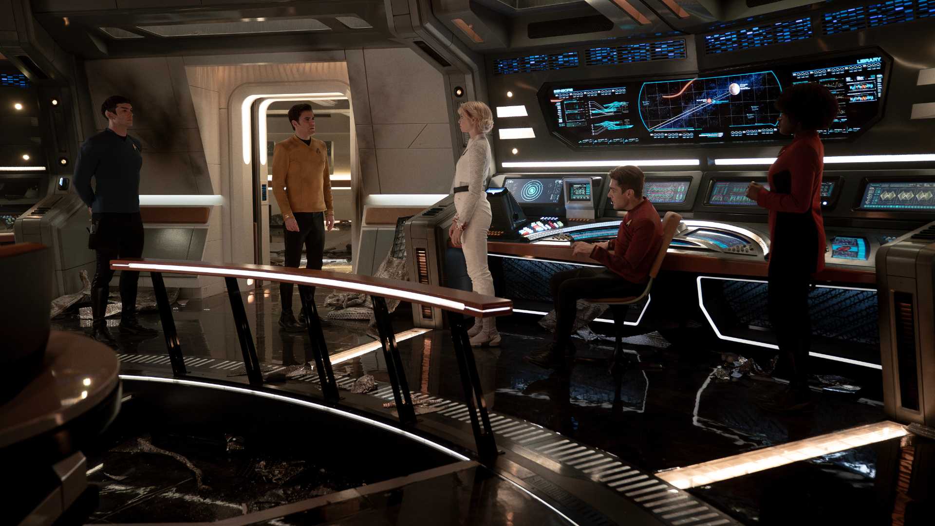 Kirk's future USS Enterprise crew