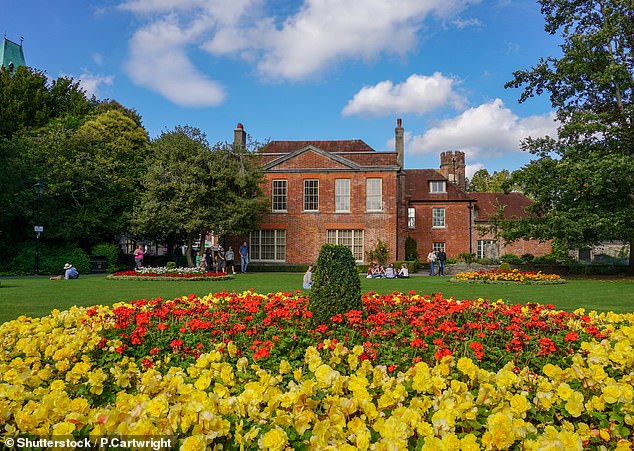 A perfectly manicured park in Winchester, Hampshire. The colourful displays of blooms are increasingly being scrapped because of a growing trend towards hardier perennials which help protect insect species and improve soil health
