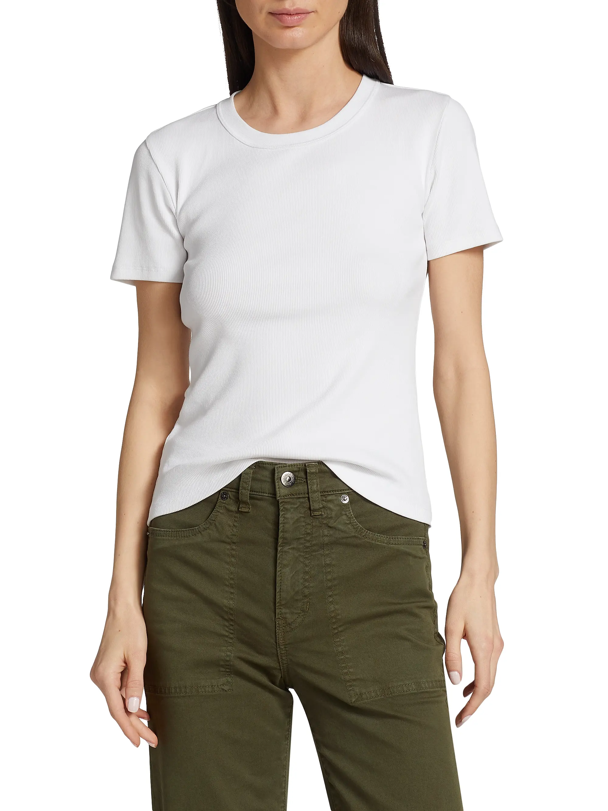 Pruitt Rib-Knit Cotton-Blend T-Shirt