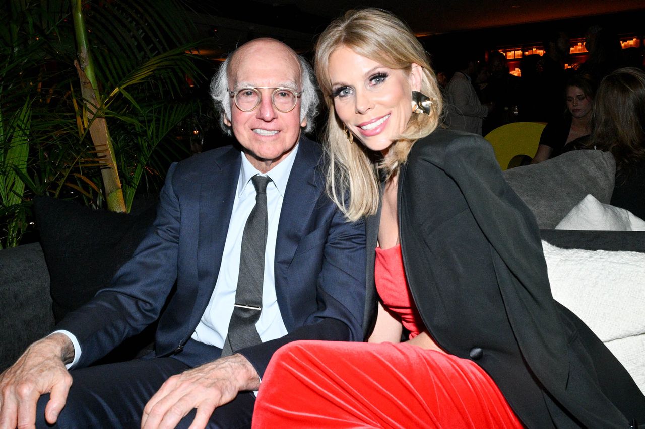 Larry David and Cheryl Hines in 2024