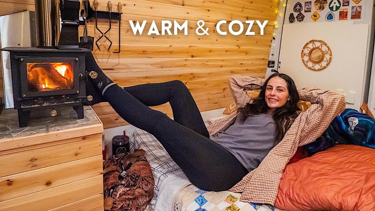 Solo Winter Van Camping In 5 F
