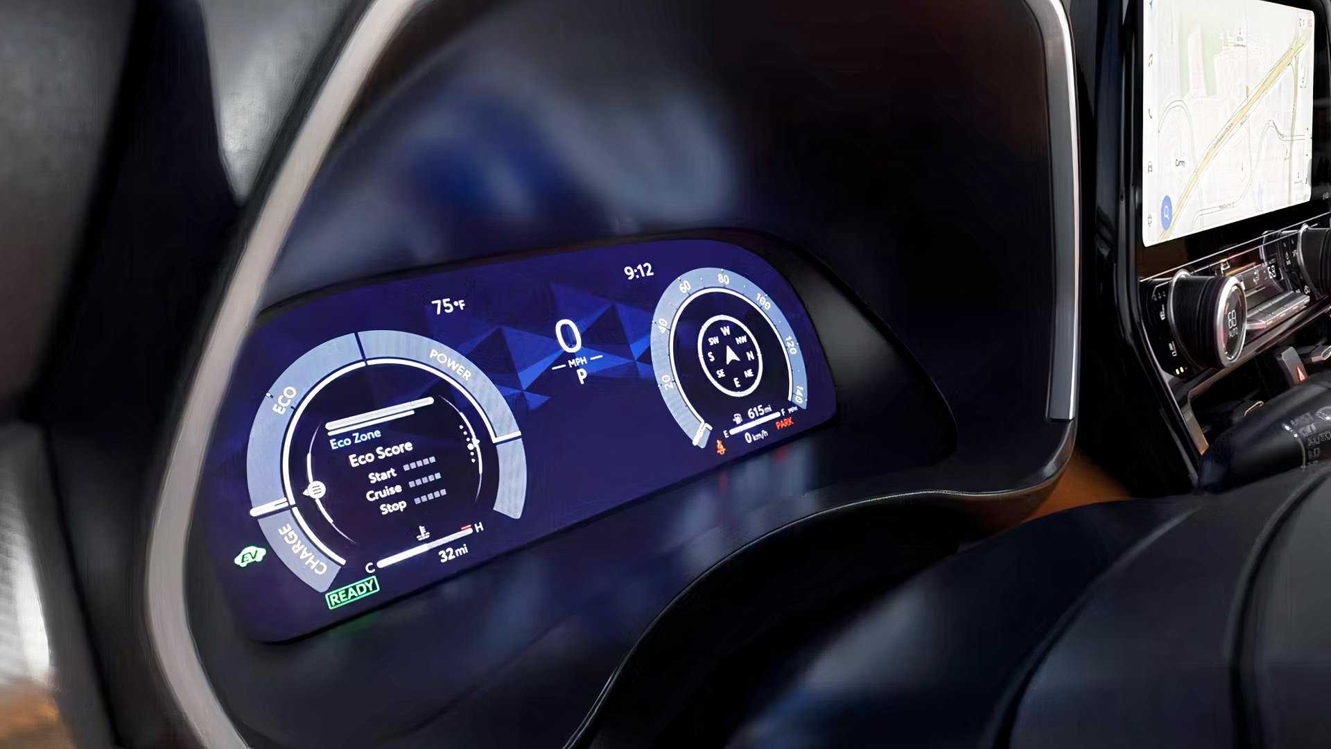 2026 Toyota Highlander Hybrid interior shot showing Digital Gauge Cluster