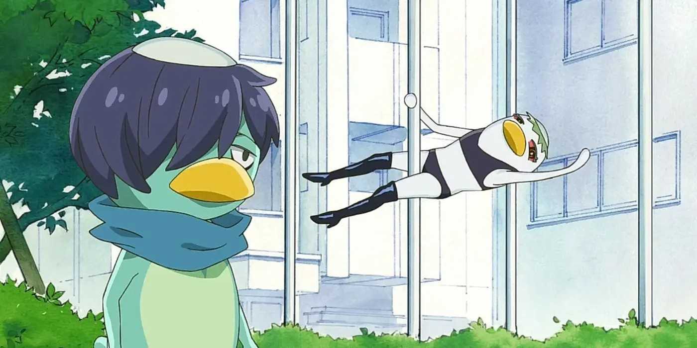 Toi dances around the Kappa Prince in Sarazanmai.