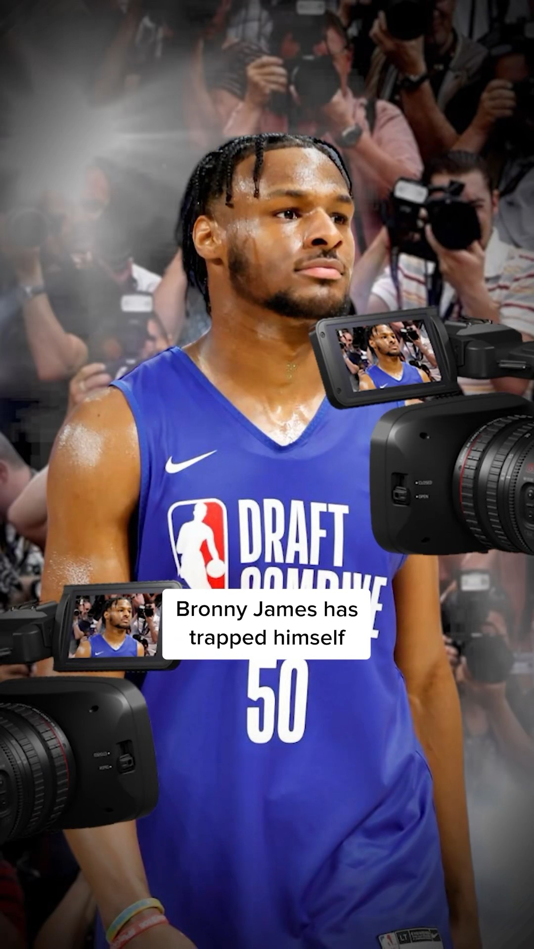 Bronny James trapped himself
