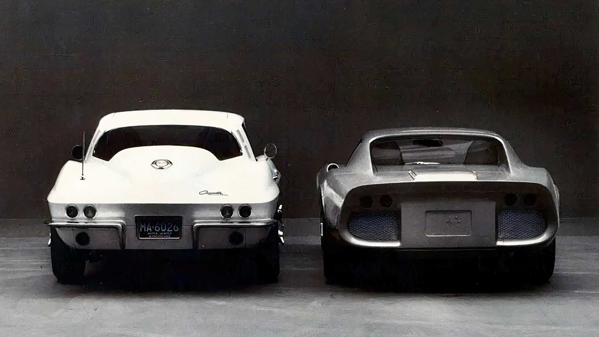 GM XP-819 prototype and Corvette C3 rear view