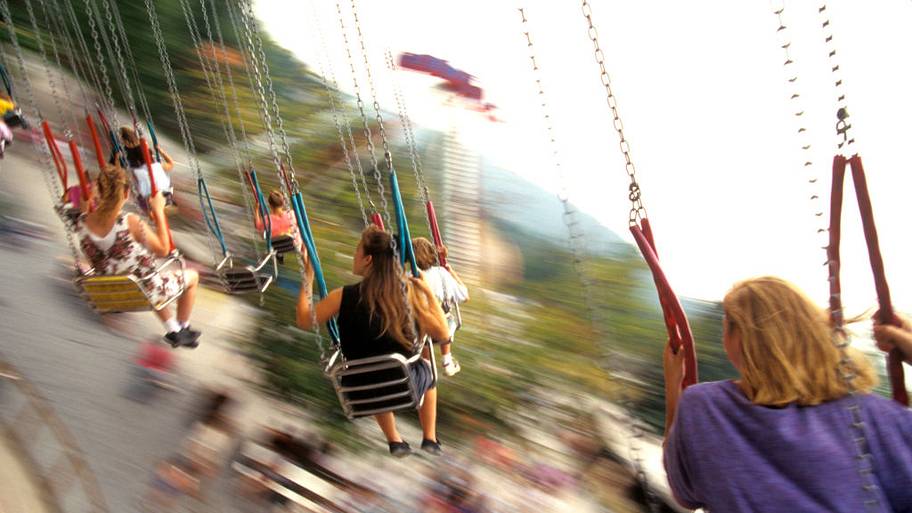 Swing ride at Knoebels