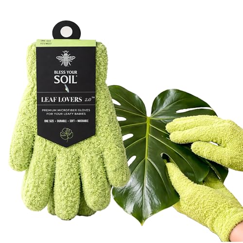 Bless Your Soil Microfiber Plant Dusting & Leaf Cleaning Gloves, 1 Pair