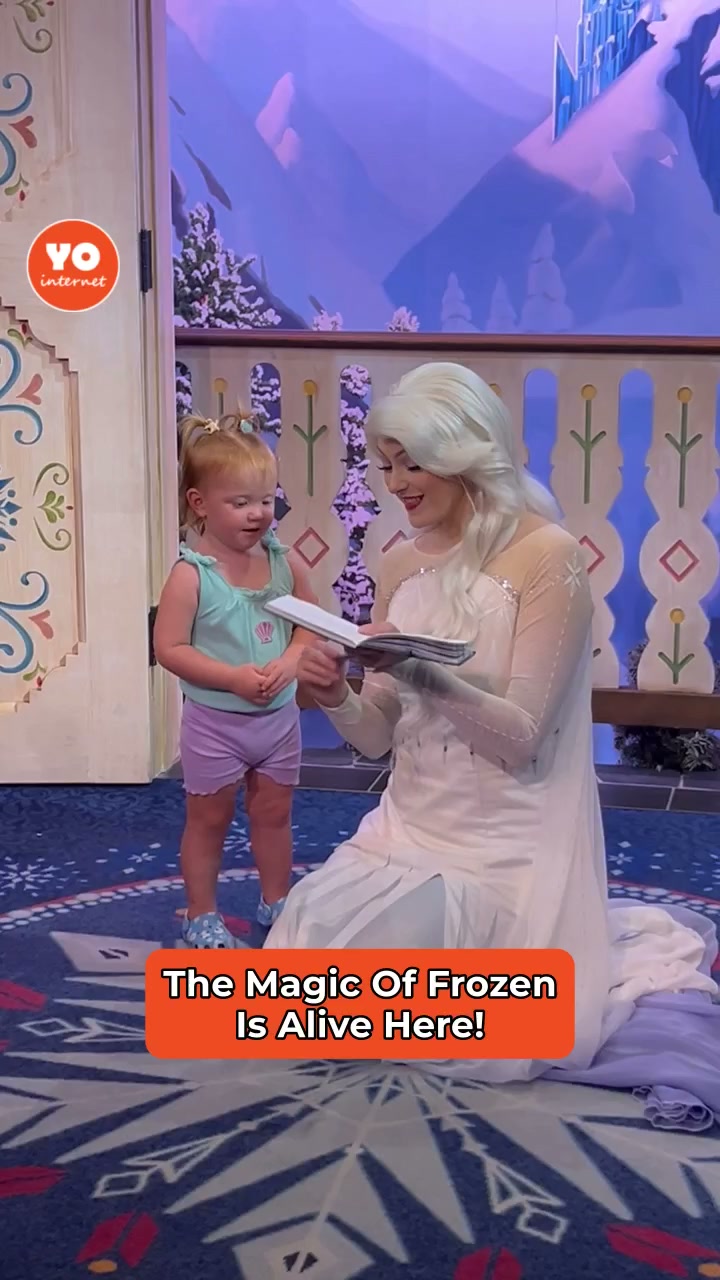 Young girl serenades Elsa with 'Let It Go' in heartwarming encounter