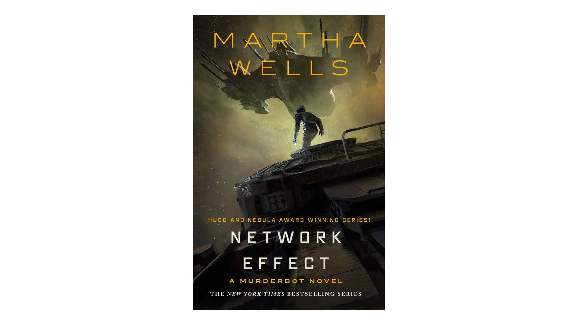 Network Effect by Martha Wells book cover on a white background