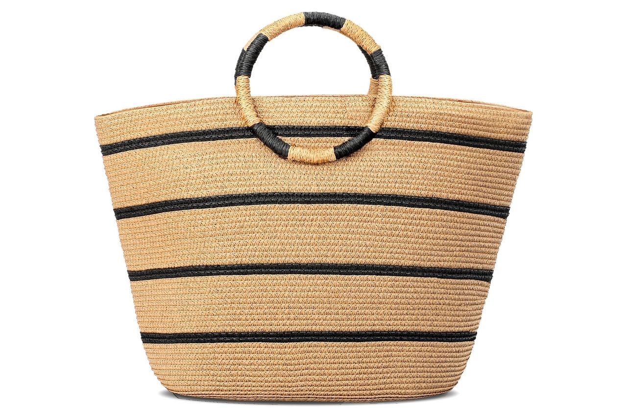 TOFUNTOY Beach Bags for Women Straw Tote Bag Summer Beach Bag Large Woven Straw Tote for Vacation Holiday