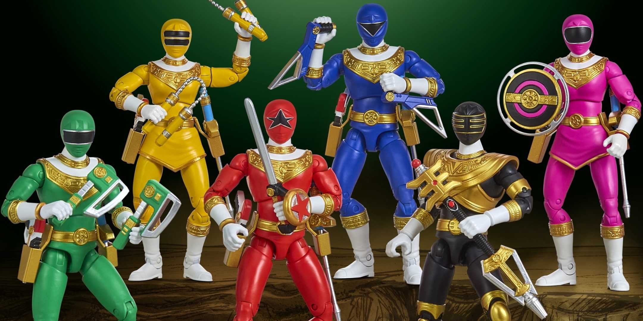 The Zeo Ranger figures from the Power Rangers Collectors Series line