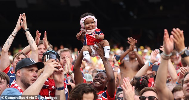 468 babies were named Haaland, 91 were named Erling Haaland and four were named Erling Braut Haaland (Photo of a baby in a Norway kit)