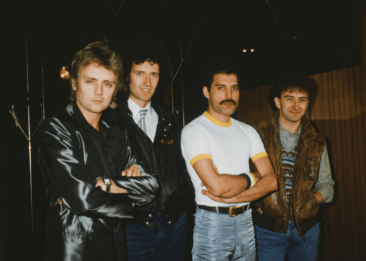 Queen posing for the camera.