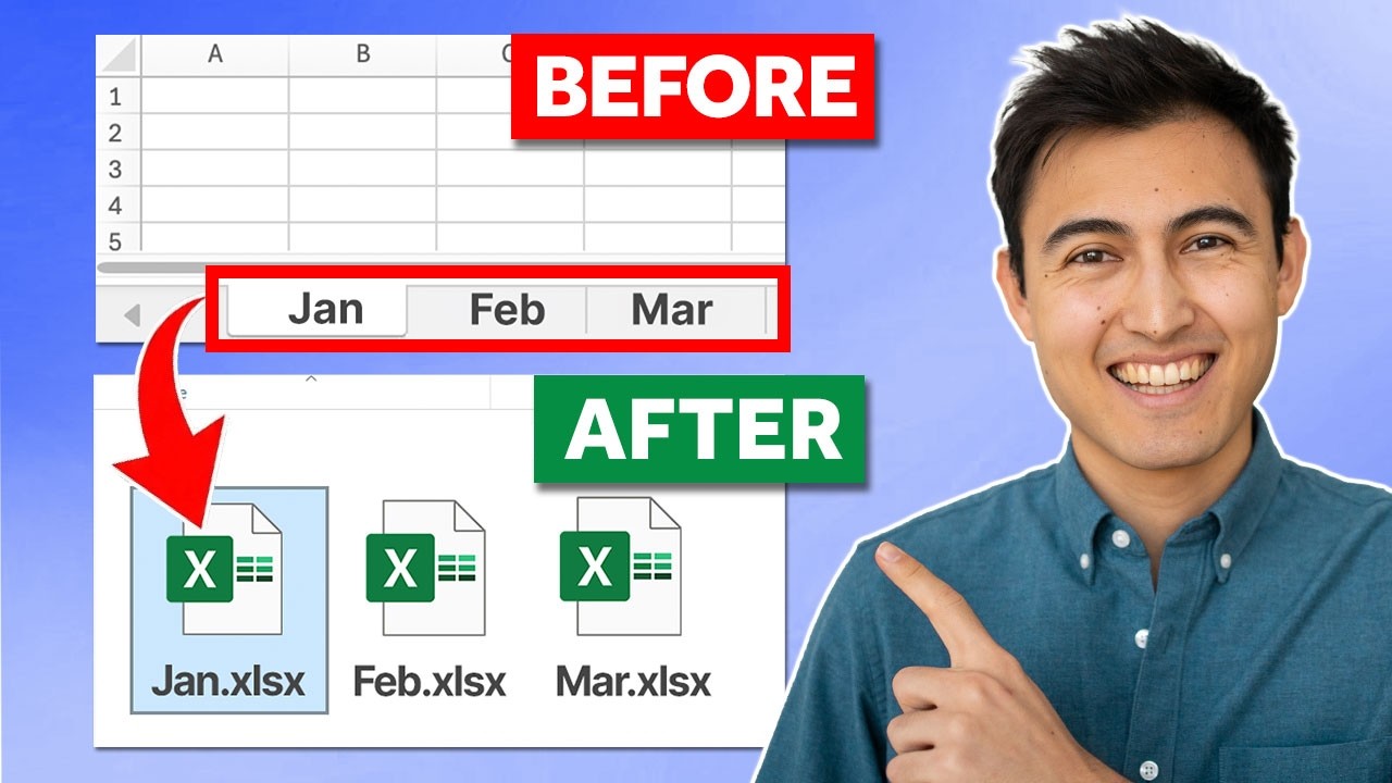 Split Excel sheets into separate files automatically