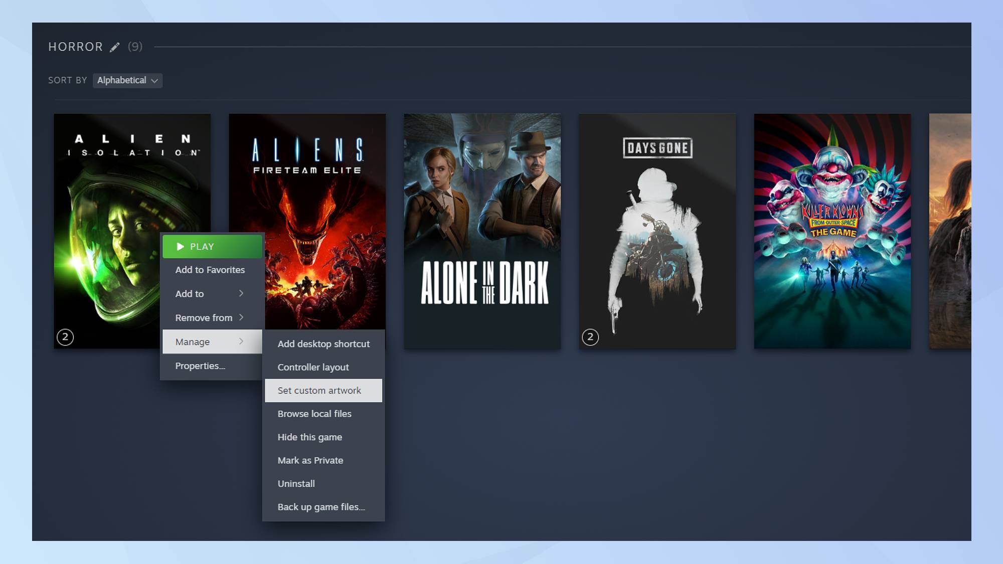 Steam collection library