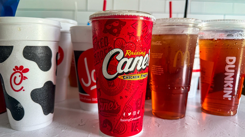 20 cups of sweet tea from fast food chains