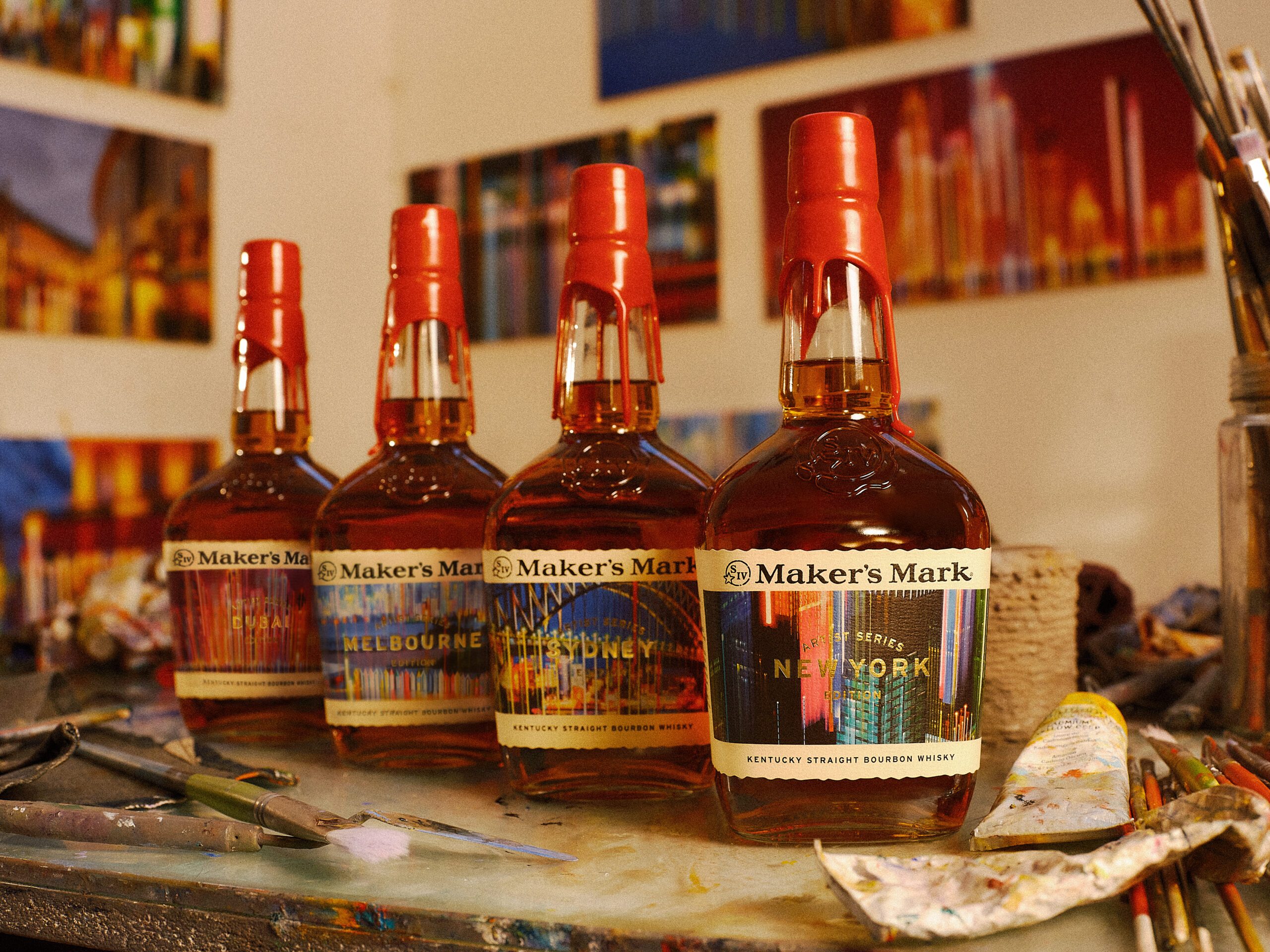 These new Maker’s Mark city bottles are worth a layover