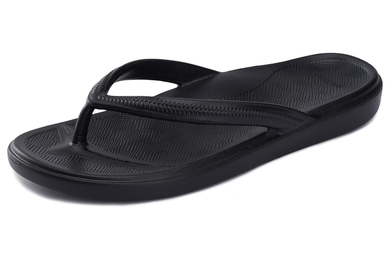 BRONAX Women's Arch Support Flip Flops, Orthotic Thong Sandals for Plantar Fasciitis Relief