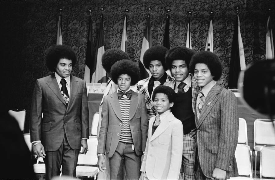 Joe Jackson With Michael Jackson And Jackson 5