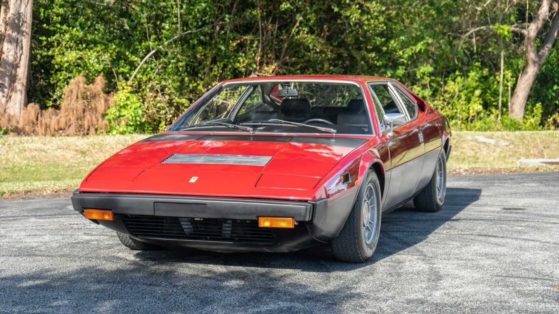 1975 Ferrari Dino 308 GT4 Red Front Angled View