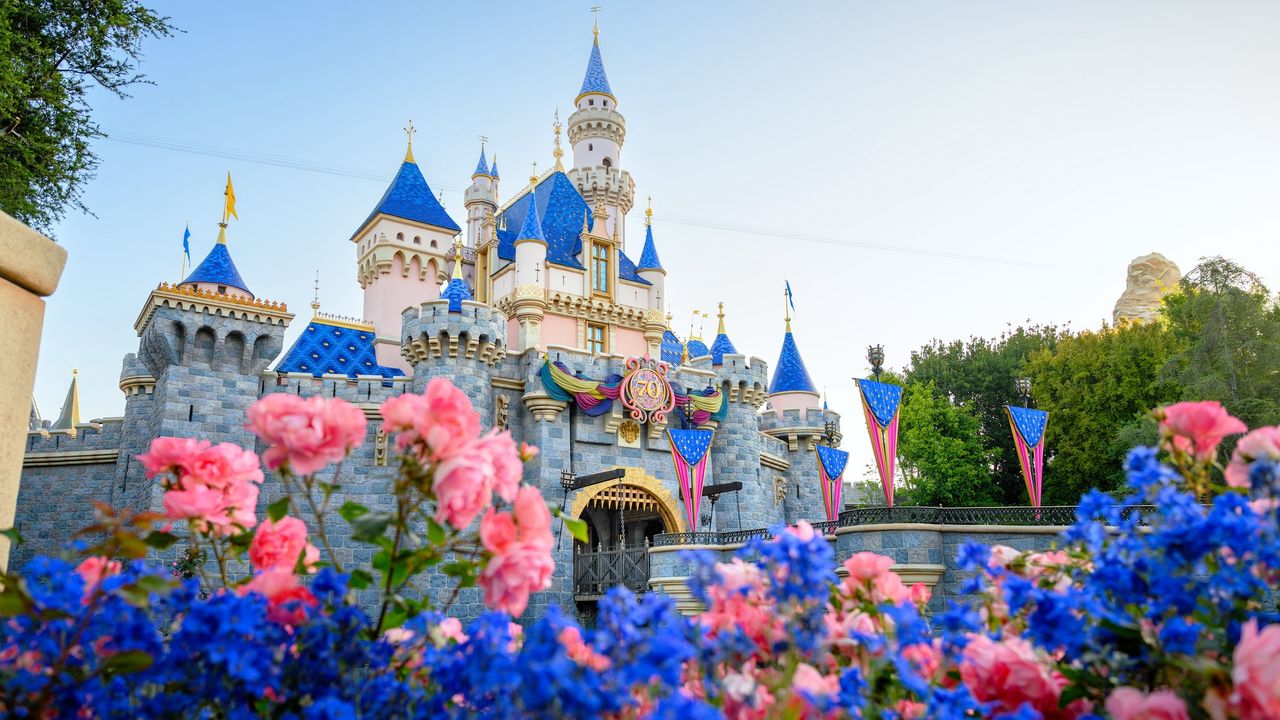 Sleeping Beauty castle at Disneyland