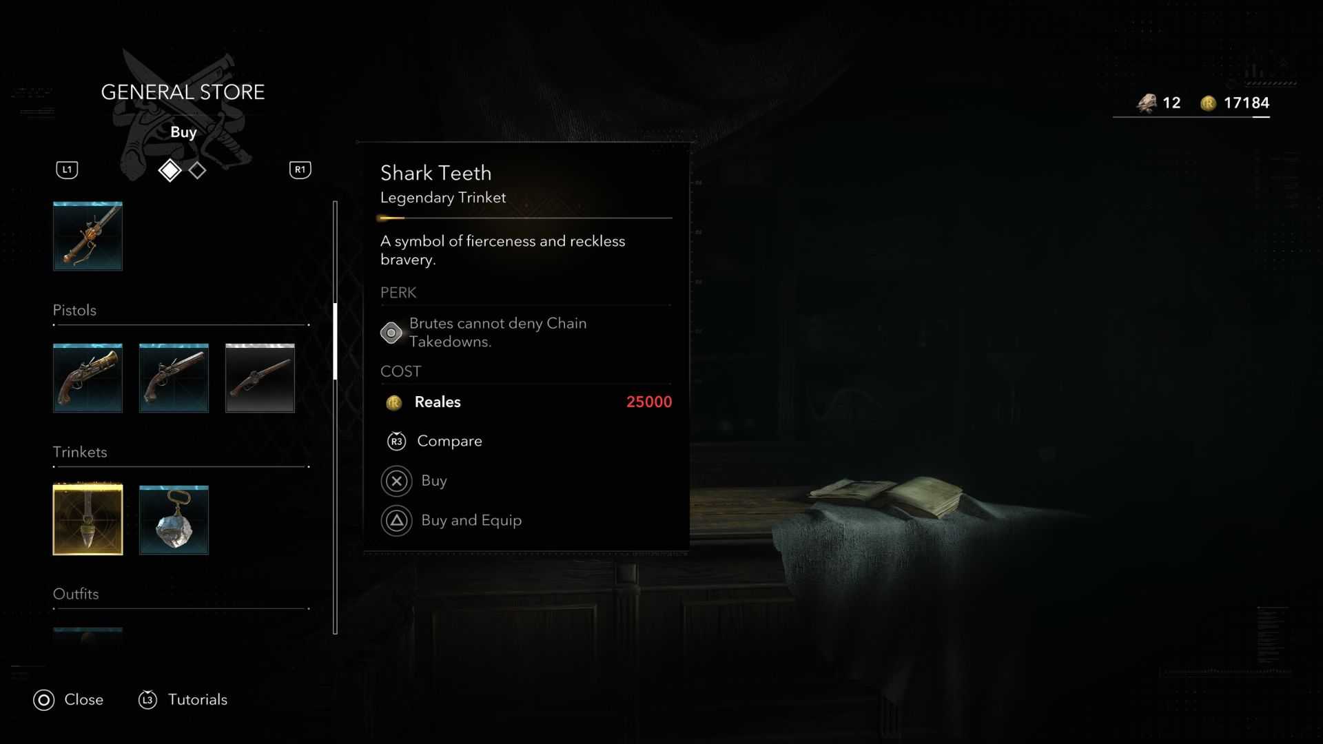 Shark Teeth Trinket Assassin's Creed Black Flag Resynced