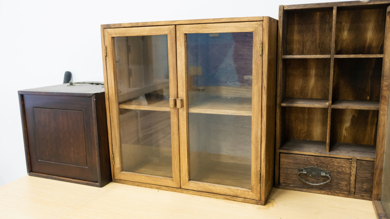 Give Your Outdated China Hutch Cabinet New Life By Splitting It In Two