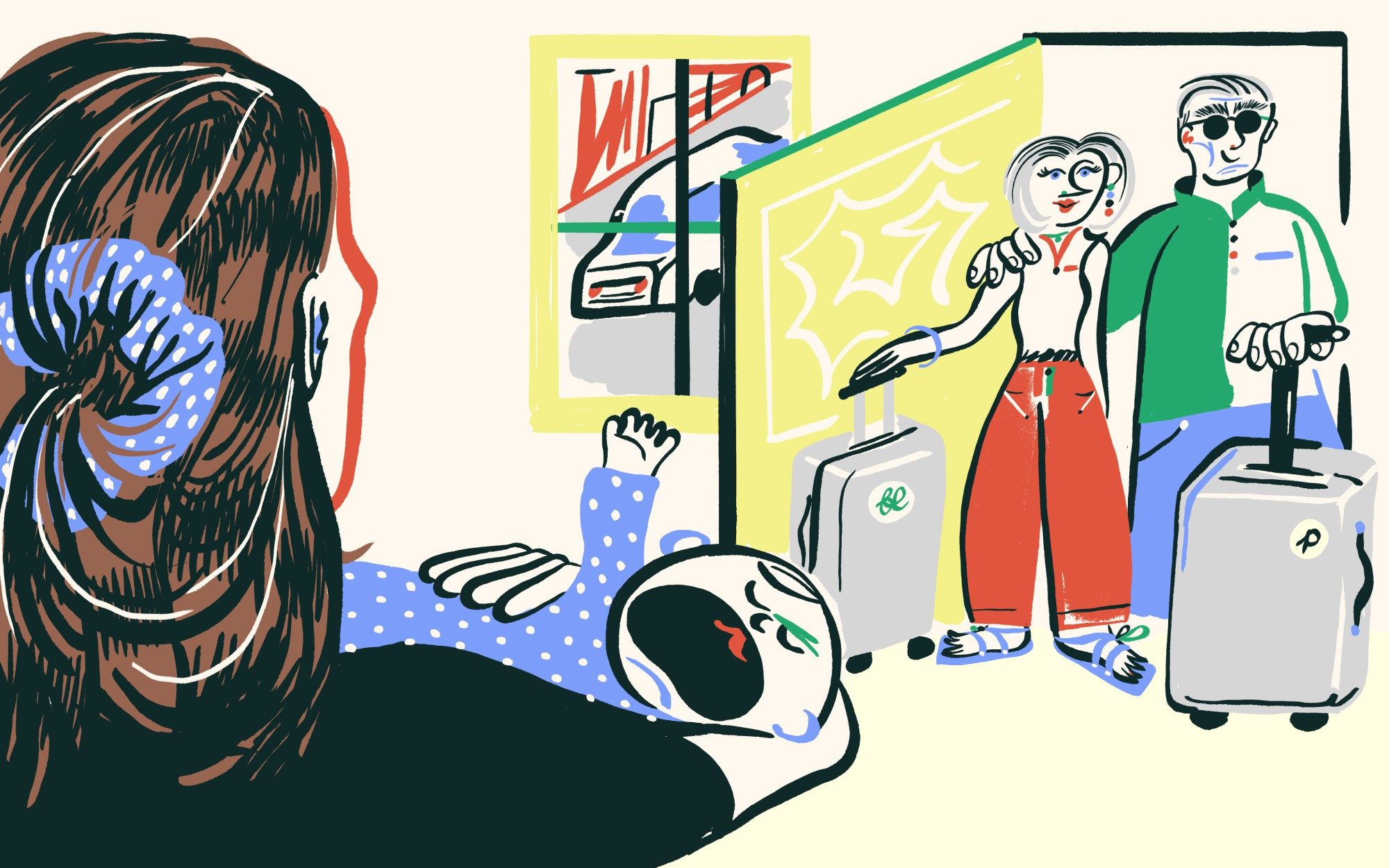 Well-off boomers and their struggling children: illustration