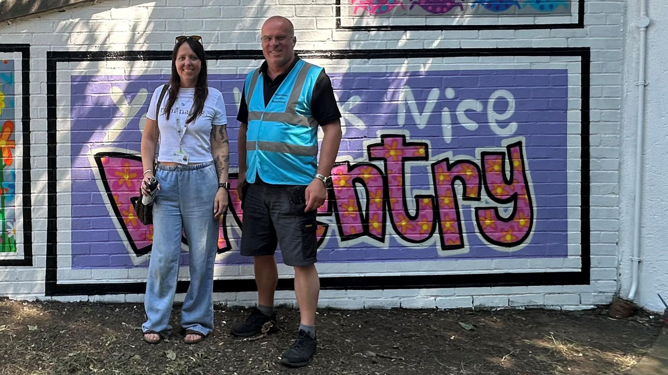 Neglected subway transformed by colourful art