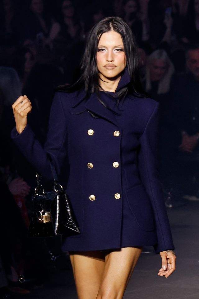 Gabbriette Bechtel on the runway